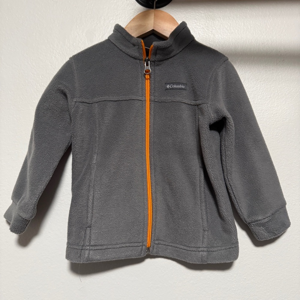 Toddler Columbia Zip Up Sweater Grey Size 18-24m